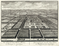 202170 Overzicht van het kasteel Zuilenstein bij Amerongen vanuit een denkbeeldig hoog standpunt, uit het noordoosten.